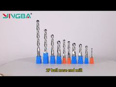 Hard alloy double-edged spiral ball end milling cutter, woodworking milling cutter, woodworking spec